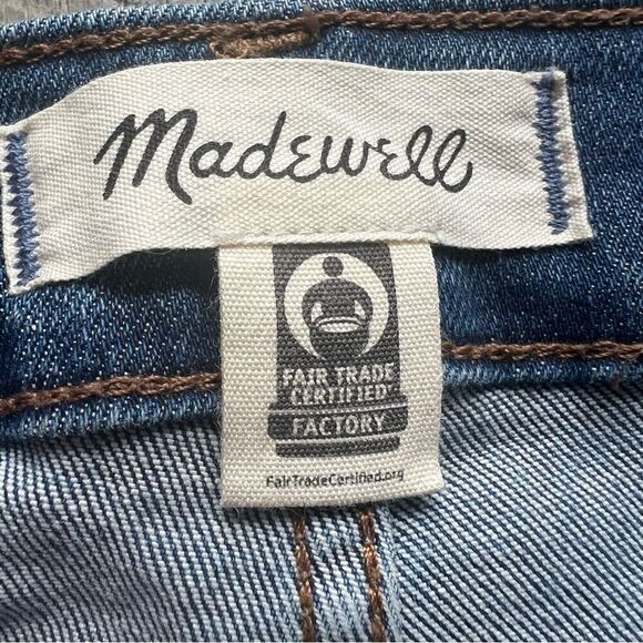 Madewell 10” High-Rise Skinny Jeans Buttonfly Size 26 Raw Hem - Picture 7 of 13